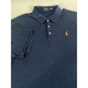 Polo Ralph Lauren Men's Navy Blue Classic Fit Polo Shirt Size XXL